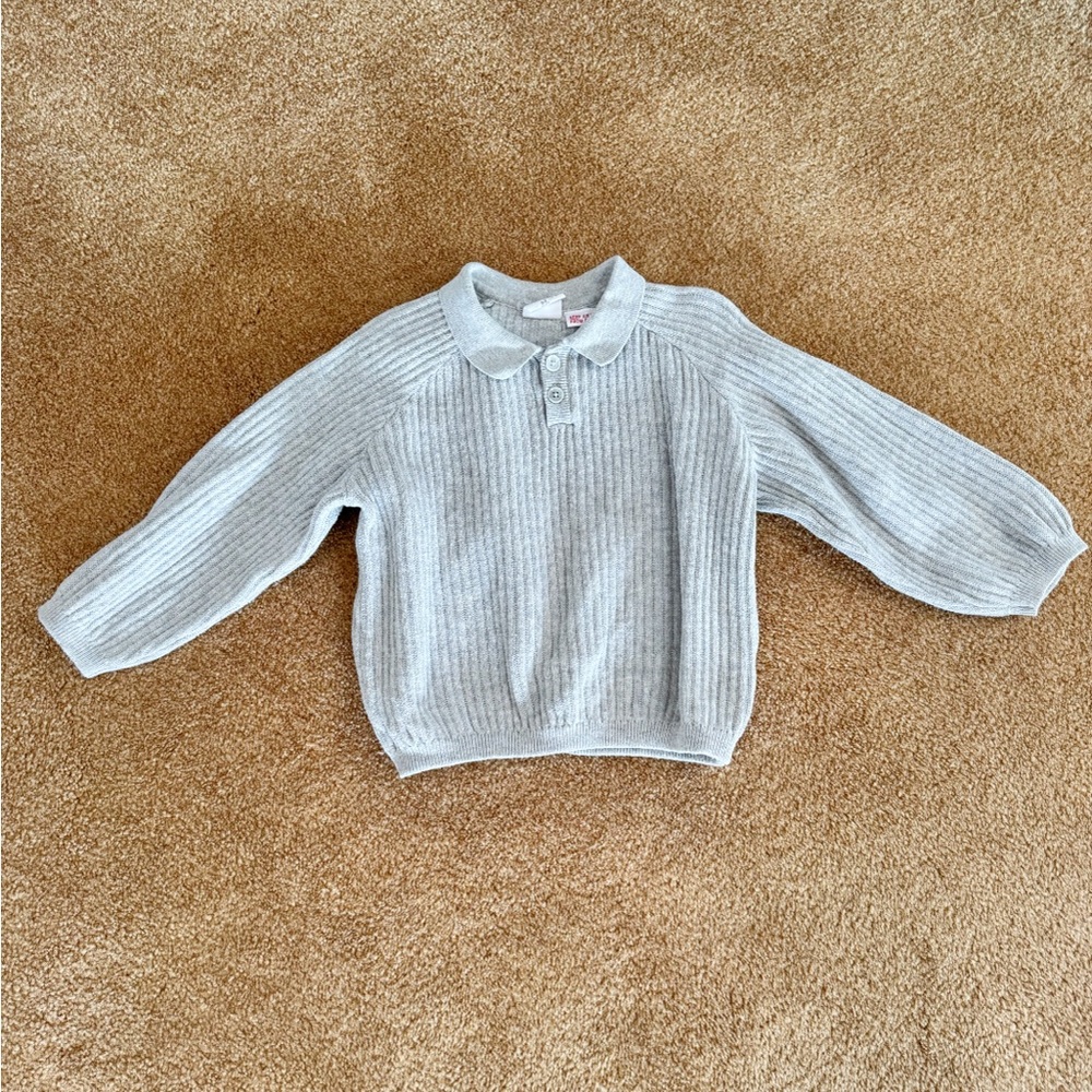 ❌DONATED❌ Zara Collared Knit Sweater 2-3 yrs